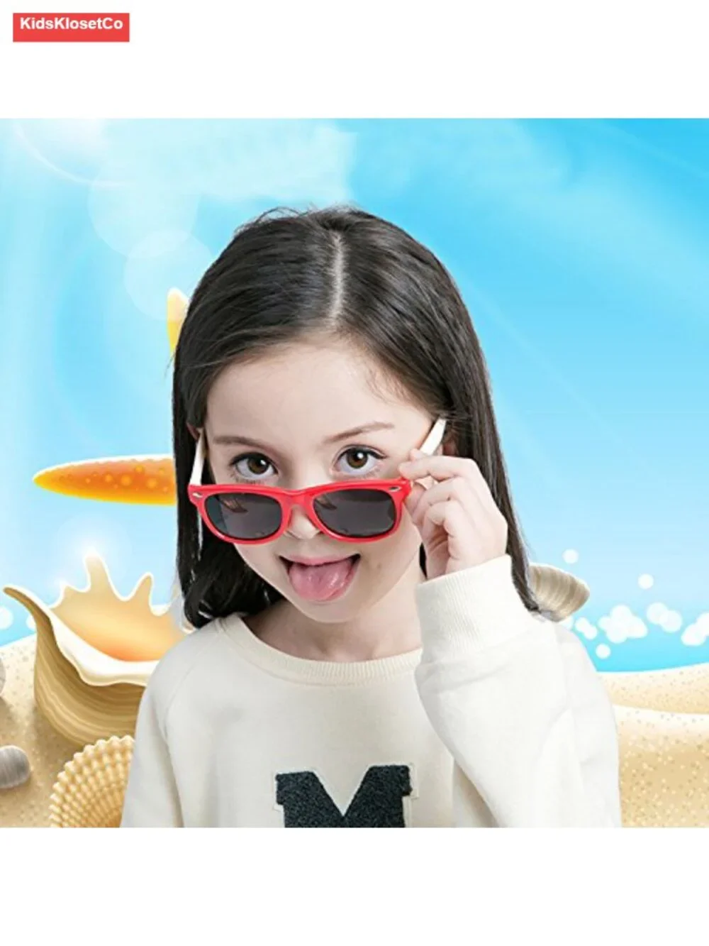 Kids Polarized Sunglasses Flexible TPEE for Ages 3-9